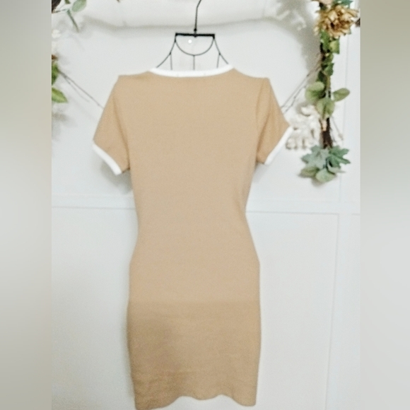 Vintage Y2K ::90s Cut and Paste Baby Tee Ribbed Knit Butterfly Mini Dress Size S - Picture 6 of 7